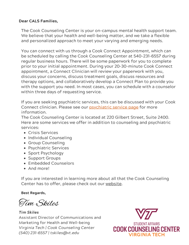 CALS Letters - 1