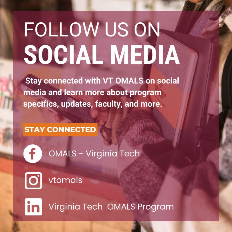 Follow on social media graphic