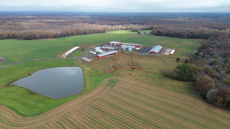 Aerial view of Brooke Farms