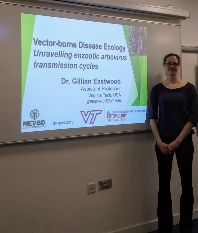 Gillian Eastwood presenting