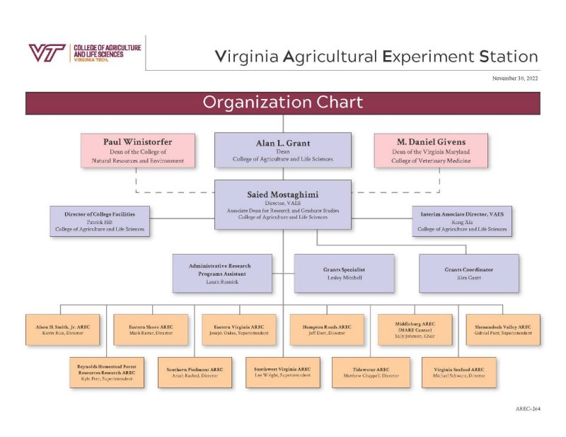 VAES organization chart