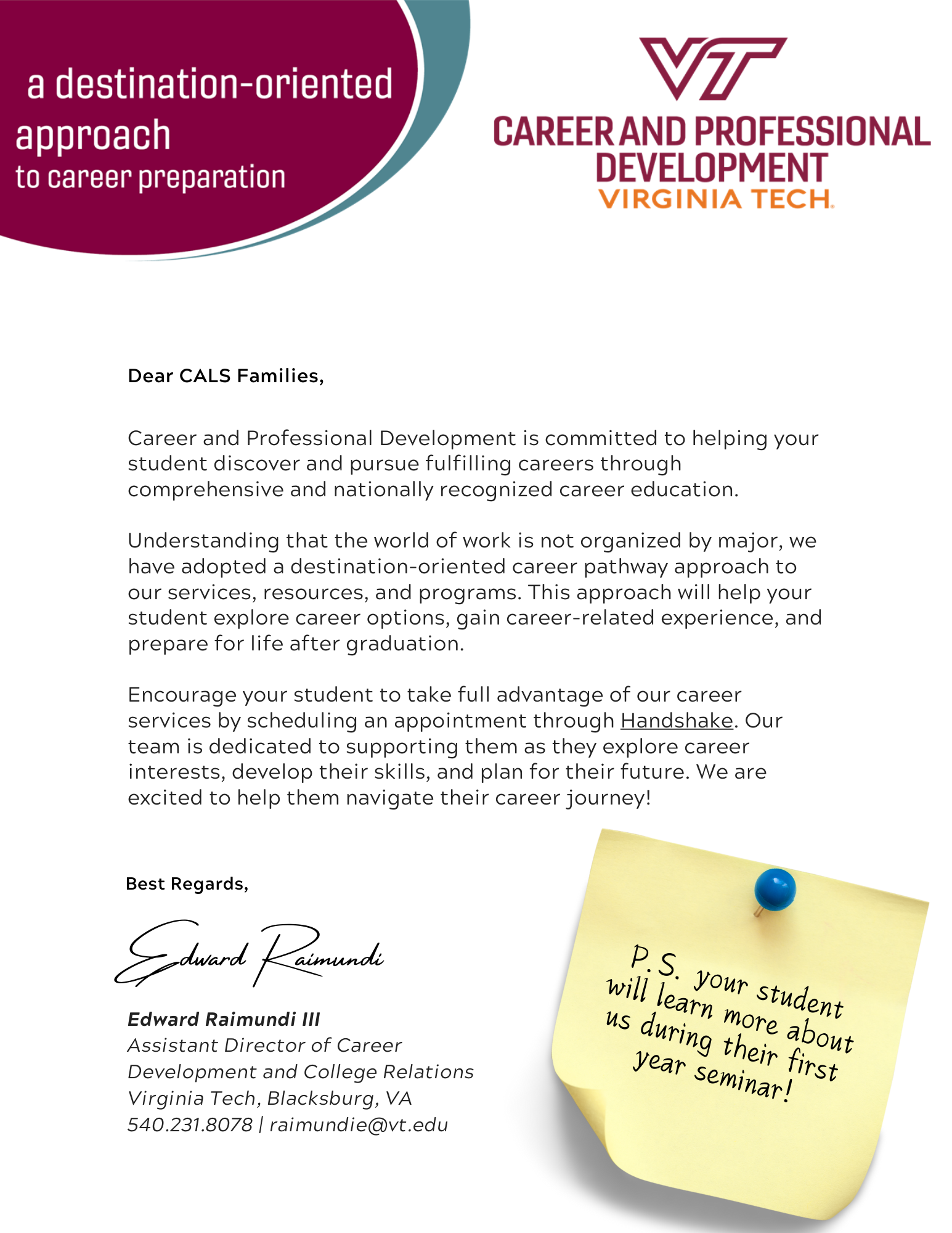CPD Letter - 1