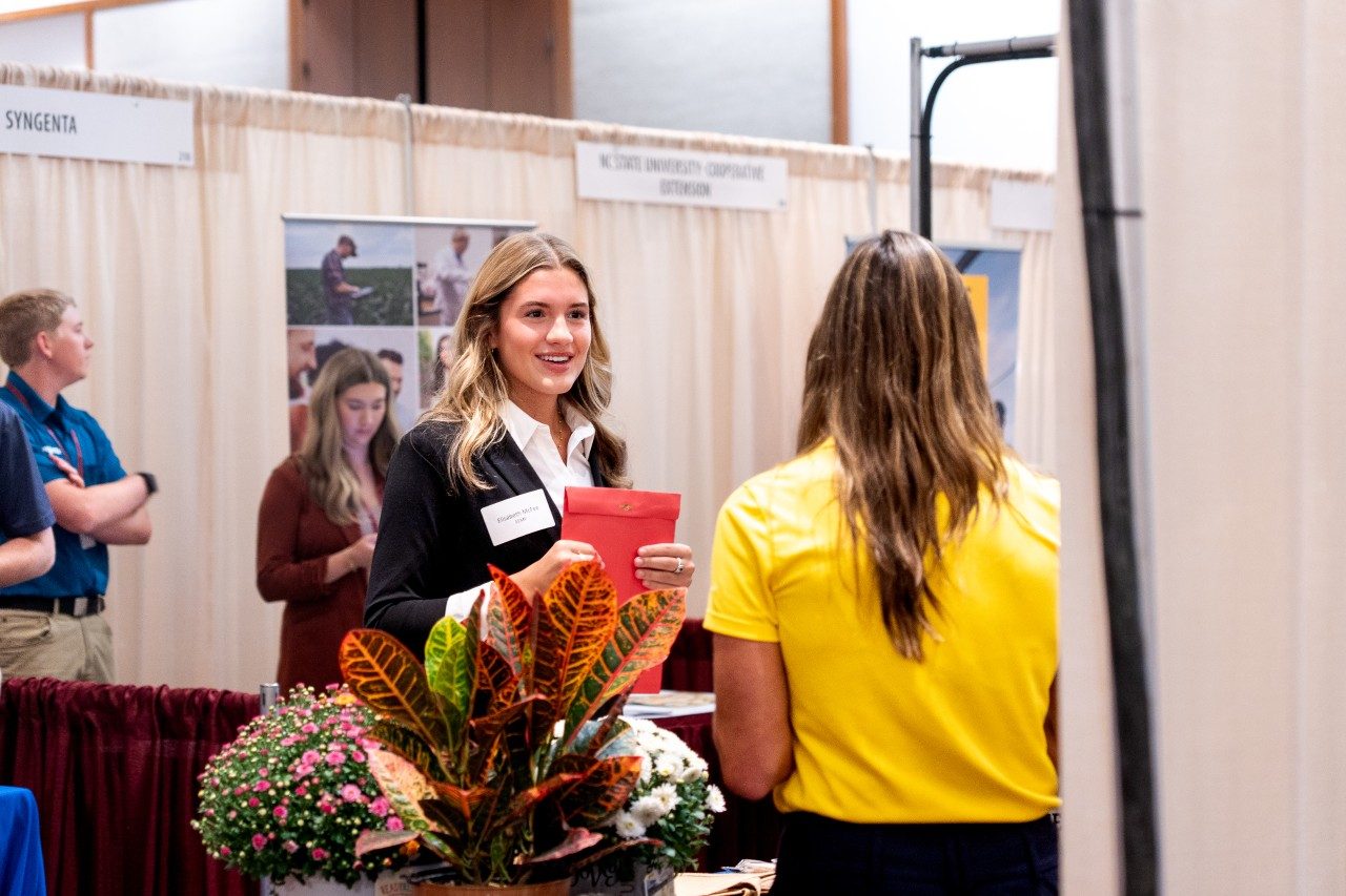 Students at Fall 2024 career fair
