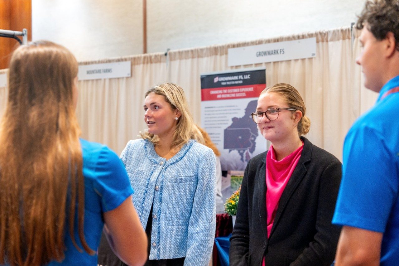 Students at Fall 2024 career fair