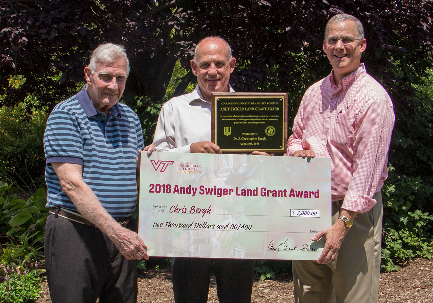 Andy Swiger Land-Grant Award winner J. Christopher Bergh