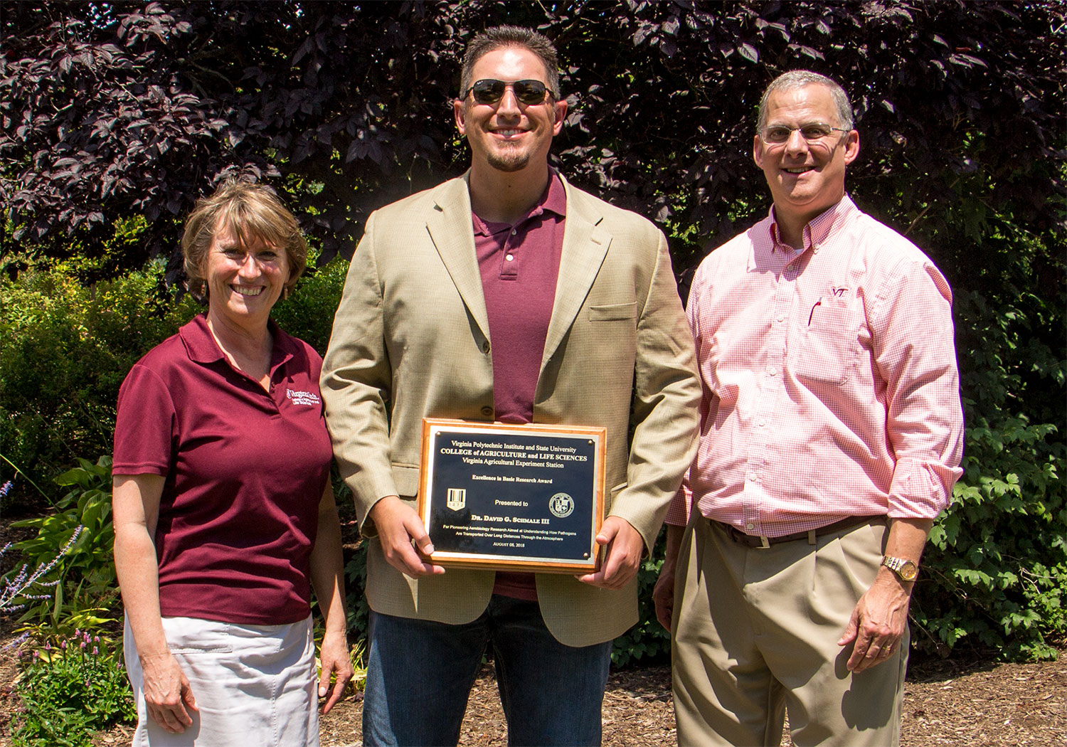 Award for Excellence in Basic Research winner David Schmale