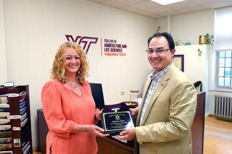 March 2025 CALS employee of the month, Sabrina Allen