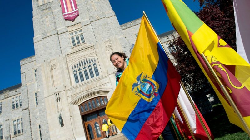 International students at Virginia Tech